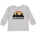 thumbnail image 3 of Inktastic Atlanta Georgia Skyline Vintage Boys or Girls Long Sleeve Toddler T-Shirt, 3 of 5