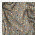 thumbnail image 4 of Soimoi Brown polyester Crepe Fabric Monsoon Theme Human Figure Print Fabric by Yard 42 Inch Wide, 4 of 5