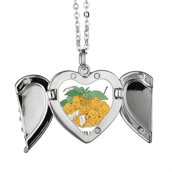 snake food fried chicken pieces angel wings necklpendant fashion