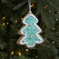 thumbnail image 4 of Gingerbread Christmas Tree Decoration Cookie Tree and Star Shape Dessert Ornaments for Xmas Tree Holiday Birthday Sweet Party Supplies (Green Tree), 4 of 6