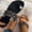 Black, variant on XIAQUJ Custom Shiny Metal Marine Creatures Designer Shoes Square Sandals for Women and Ladies Flat Slippers Luxury Beach Femmes Sandals for Women 2024 Silver 7