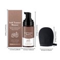 thumbnail image 2 of Natural Sunless Tanning Foam 100ml - Autobronceador de tono oscuro con ácido hialurónico y glicerina - Fácil aplicación, no pegajoso, fórmula limpia - Para todo tipo de pieles, apto para viajes, 2 of 7