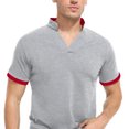thumbnail image 4 of HAOMEILI Mens Short Sleeve Polo Shirts Casual Slim Fit Basic Designed Cotton Shirts, 4 of 7