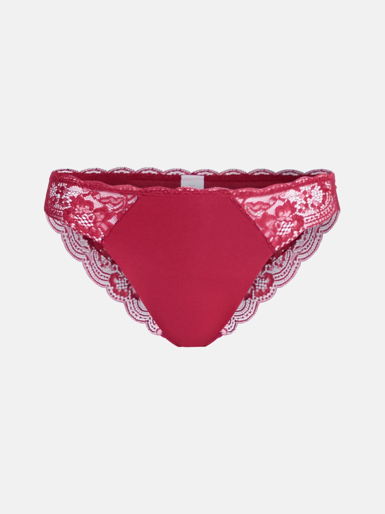 Joyspun Women's Microfiber and Lace Cheeky Panties, 3-pack, Sizes to 3XL