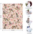 thumbnail image 4 of German Shepherd Dog and Flower Blanket,Comfortable Soft Flannel Throw Blanket,All Season,Warm Lightweight Blankets for Sofa Bed Couch Living Room Chair,30"x40"(80x100cm), 4 of 4