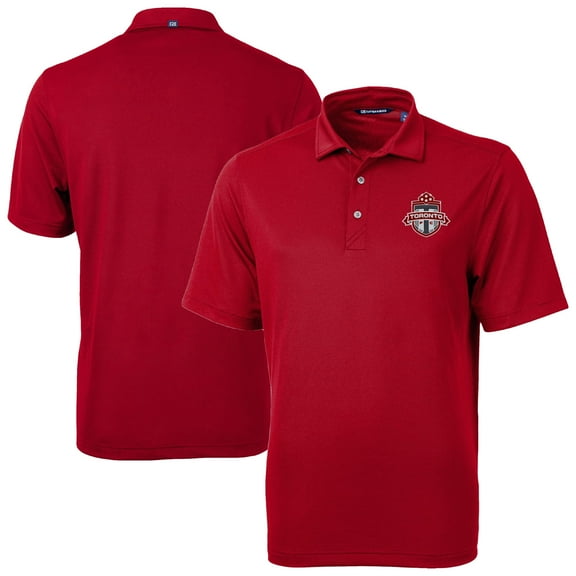 Men's-Cutter & Buck  Red Toronto FC Big & Tall Virtue Eco Pique Recycled Polo