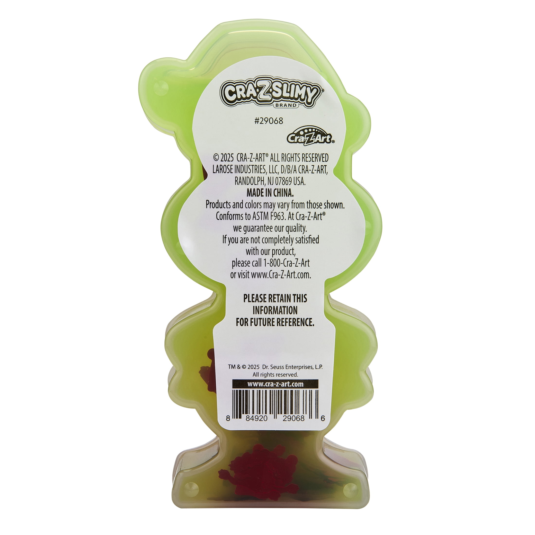 Cra-Z-Slimy Grinch Christmas Slime Toy – Holiday Stocking Stuffer for Kids