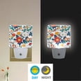 thumbnail image 2 of Yayeee LED Plug in Night Light for The Home with Auto Dusk to Dawn Light Sensors, 2 Pack, Colorful Flowers Pattern, 2 of 6