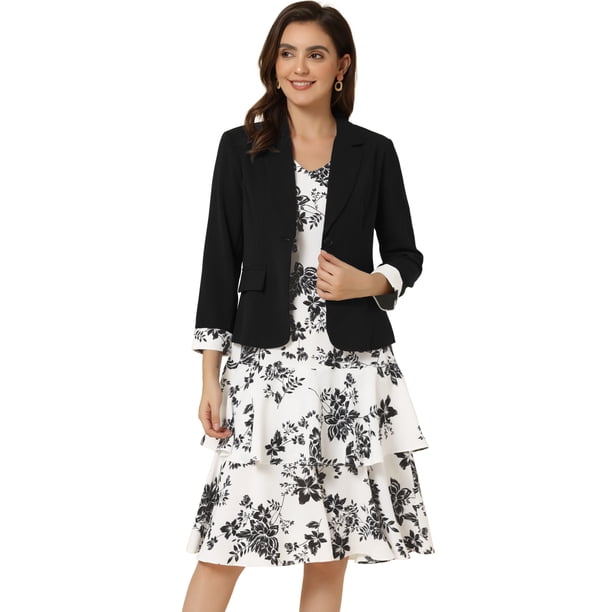 Conjunto De 2 Piezas Con Estampado De Lazo De Trabajo Para Mujer Negro S