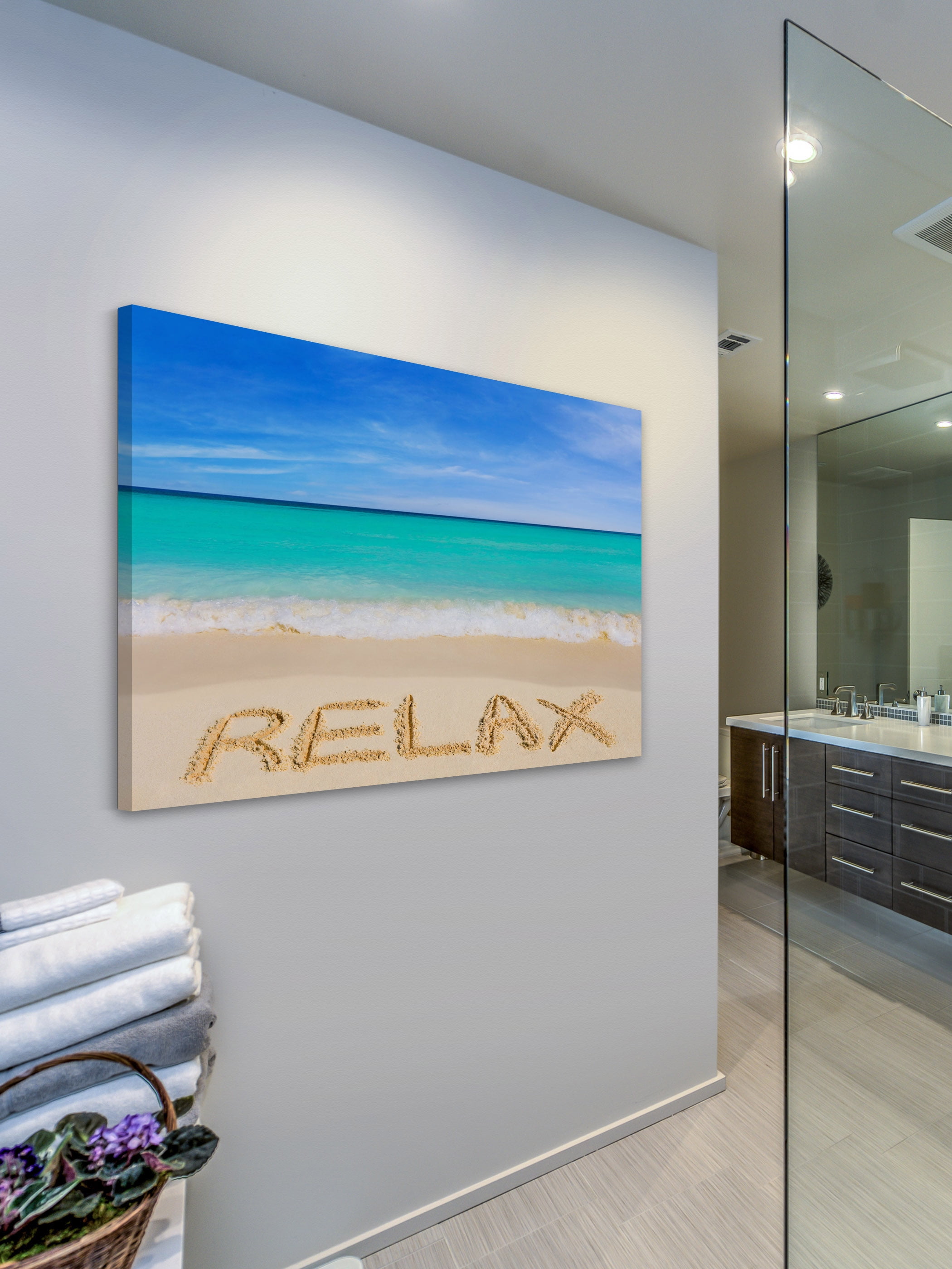 "Relax" Painting Print on Wrapped Canvas