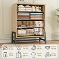 thumbnail image 4 of Commode de 38,6 Po de Hauteur pour Chambre avec 4 Tiroirs Profonds, Coffre de Rangement en Bois Robuste Commode à 4 Tiroirs, Organisateur Moderne Style Ferme pour Garde-Robe, Chambre de Bébé, Entrée, Tiroirs à Glissement Fluide, 4 of 7