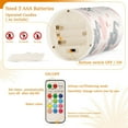 thumbnail image 5 of Yayeee Flameless Candles with Remote Flickering Battery Operated Multi Color Changing, Cute Elephant, 5 of 7