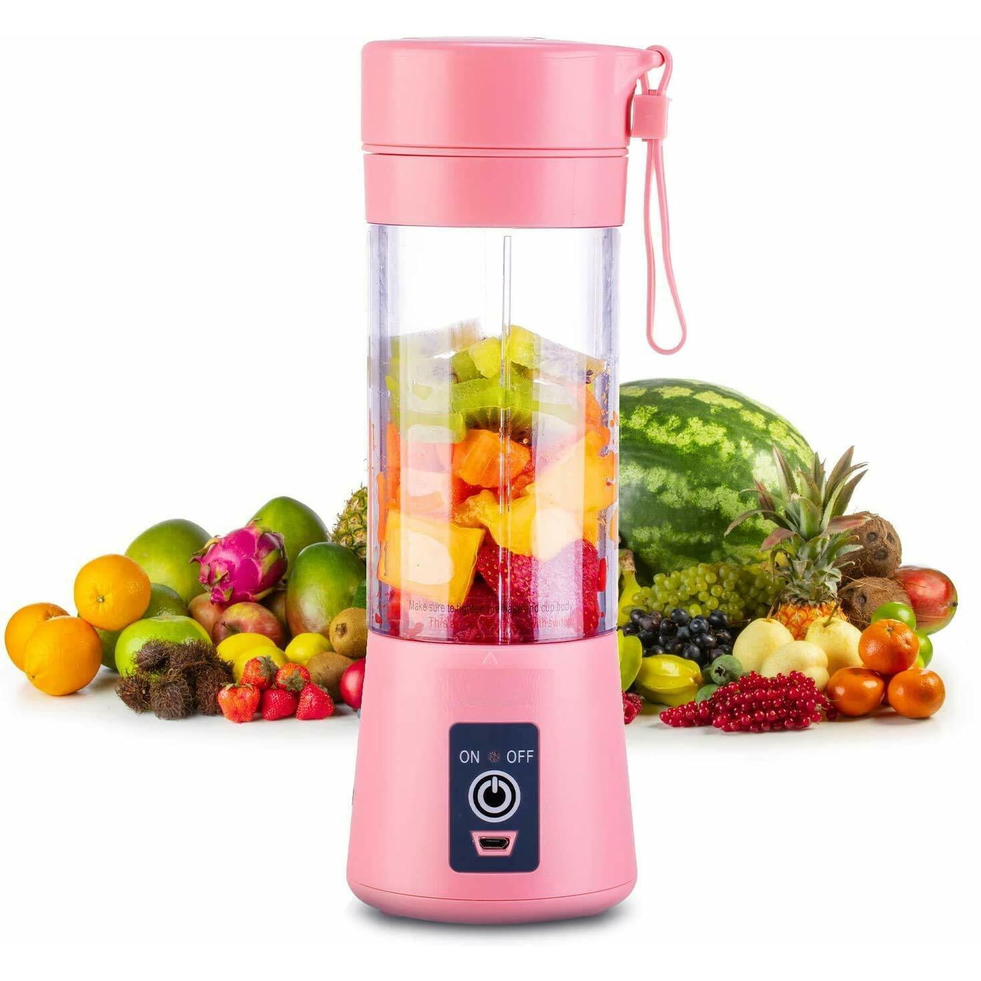 Portable Blender USB Rechargeable Personal Juicer Cup Small Fruit Juice Mixer for Shakes and Smoothies