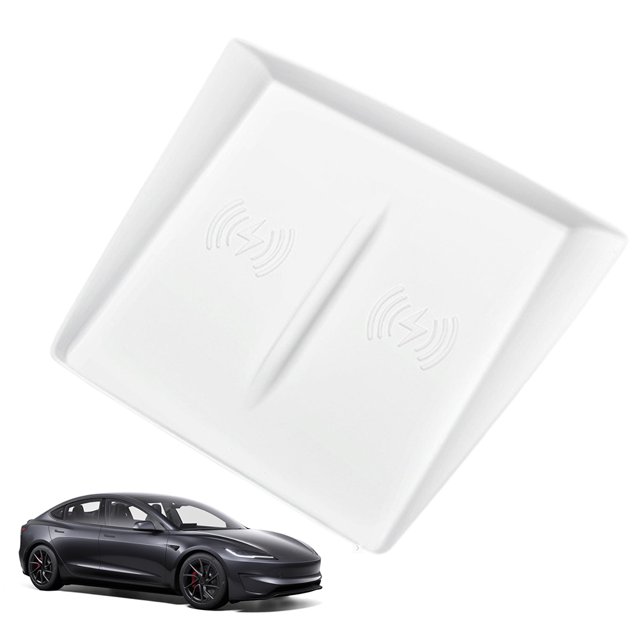Cubierta Carga Inalámbrica Almohadilla Antideslizante Silicona para Tesla Model 3 Highland 23