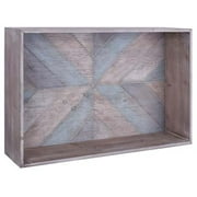 25.5 x 25 in. Patterned Wood Storage Shelf