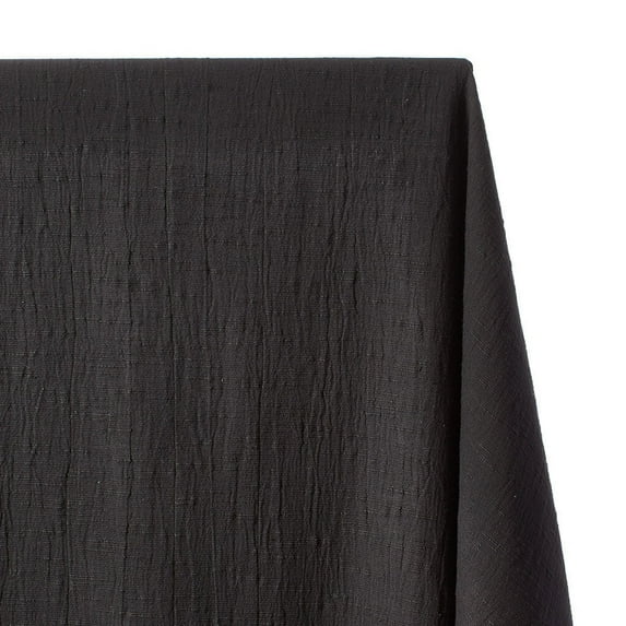 Mediterranean Slub Cotton Gauze Fabric - Black 50/51" By The Yard