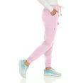 thumbnail image 4 of MediChic Women's Seven Pocket Cargo Scrub Pants Joggers with 4-Way Stretch Scrubs, Easy Care for Women, 4 of 5
