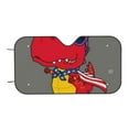 thumbnail image 7 of Balery Dinosaur Super Hero Cartoon Print Car Windshield Sun Shade,Windshield Sunshade for Car Pickup Truck SUV Accessories-Small, 7 of 7