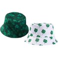 thumbnail image 7 of LinYooLi Unisgen St Patrick's Day Lucky Clover Fisherman Hat Double-Sided Strap hat Spring Sun hat Sun hat Outdoor hat, 7 of 7