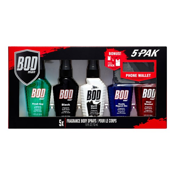 BOD Man BOD Man Body Spray for Men, 1.8 Oz, 5 Pack