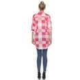 thumbnail image 6 of White Mark Women's Light Weight Plaid Print Tunic with Pockets, 6 of 6