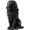 Black Lion, variant on Ciphrias Buddha Garden Statue, 16 Inch Resin Meditation Decor, White and Blue