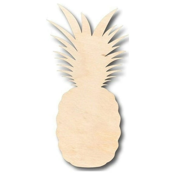 Unfinished Wood Pineapple Shape - Fruit - Tropical - Craft- up to 46" DIY 4" / 1/4"