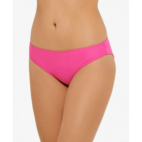 Hula Honey PINK Juniors' Solid Bikini Swim Bottom, US Medium