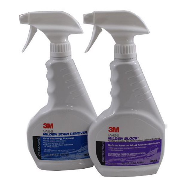 3M (09065/09067) Marine Mildew Stain Remover and Mildew Block Kit