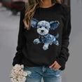 thumbnail image 2 of AGWOLF Womens Animal Printed Sweatshirts Long Sleeve Crewneck Shirts Retro Graphic Pullover Summer Spring Tops for Women, 2 of 6
