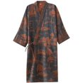 thumbnail image 1 of OWLONLINE Japanese Style Pajamas Gauze Cotton Japanese Kimono Suit, 1 of 5