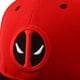 thumbnail image 4 of Gorra de béisbol ajustable con diseño de Deadpool, con bordado de moda para adultos, estilo hip hop, unisex, color rojo y negro, 4 of 4