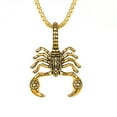 thumbnail image 2 of Meidiya Men's Large Heavy Stainless Steel Pendant Necklace Silver Black Scorpion Necklace Costume Stainless Steel Mens Gothic Scorpion Pendant Necklace, 2 of 8
