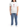 thumbnail image 4 of CafePress - All You Knit Is Love Pajamas - Women's Short Sleeve Print T-Shirt and Pants Light Cotton Pajama Set, 4 of 7