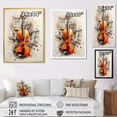 thumbnail image 4 of Designart "Diagrammatic Music Instrument Sketch" Music Canvas Prints, 4 of 7
