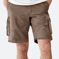 thumbnail image 2 of HCNTES Men's Cargo Classic Short Elastic Waist Summer Beach Lightweight Board with Pockets(Z02-Coffee,M-30), 2 of 6