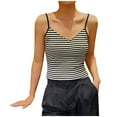 thumbnail image 4 of Levmjia Women Sleeveless Tops Casual Summer Tank Tops Soft Breathable Cotton Blend Slim Fit V Neck Cute T Shirt for Women Fashion Comfortable Daily Wear, 4 of 7