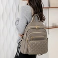 thumbnail image 2 of Stylago Women's Mini Backpack Purses Fashion Multiple Zipper Schoolbags Ladies Small Nylon Travel Daypack with Back Pocket Brown, 2 of 6
