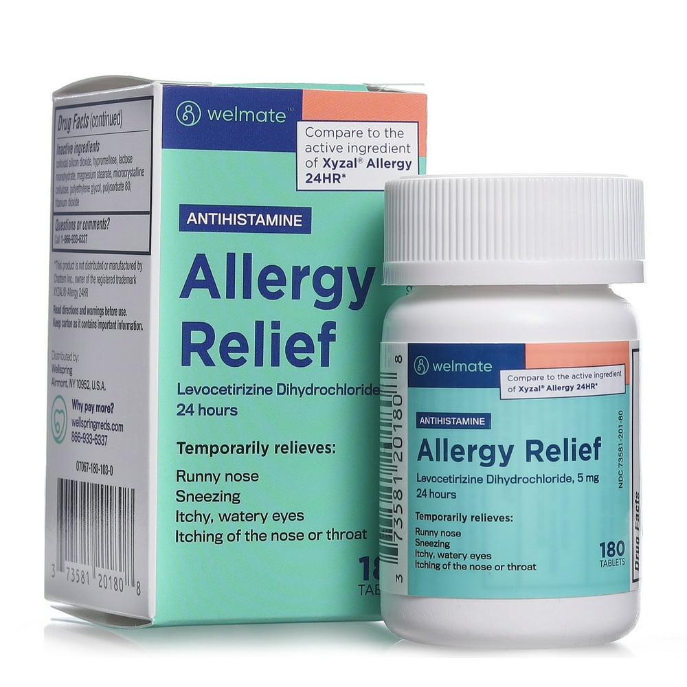 Welmate Allergy Relief Levocetirizine Dihydrochloride 5 mg 24 Hours