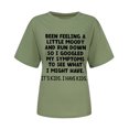 thumbnail image 3 of Camiseta de manga corta con estampado informal para mujer Fridja  ghk2893, 3 of 6