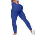 thumbnail image 2 of Women Scrunch Butt Lifting Workout Leggings Textured High Waist Anti Cellulite Yoga Pants, 2 of 6