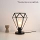 thumbnail image 2 of Lámpara De Diamante De Metal Jaula Pantalla De Hierro Marco Hueco Luz De Mesa Luz De Noche De Escritorio Simple De Moda Retro Delicado E27 Lámpara De Mesa De Ee. Uu. Negro Sin Bombilla seitruly HA025248-00, 2 of 5