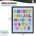 thumbnail image 4 of Stupell Industries Contemporary Gummy Candy Alphabet Black Floating Frame Canvas Art, 17 x 21, by LISH Creative, 4 of 8