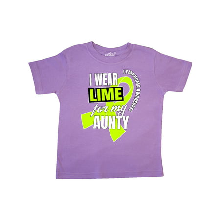 

Inktastic I Wear Lime For My Aunty Lymphoma Awareness Gift Toddler Boy or Toddler Girl T-Shirt