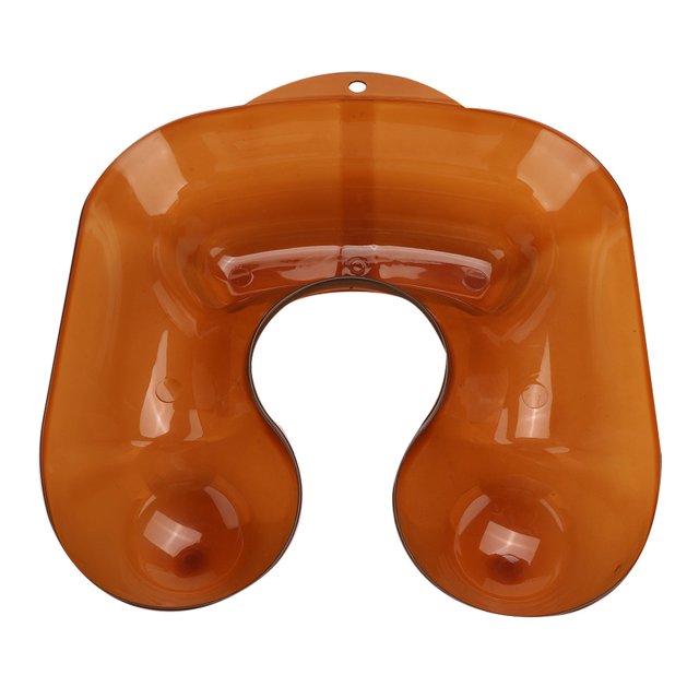 Bandeja grande para el cuello, salón de peluquería, belleza, hombro, libre de derrames, contenedor para permanente, Protector de ropa, Color té transparente