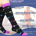 thumbnail image 2 of 3 Paires de Bas de Compression Femmes Hommes 15-20 mmHg Chaussettes de Compression Médicales pour Vol, Course (style 3 P/M), 2 of 4