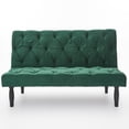 thumbnail image 4 of Canddidliike Sofa Converts to Sofa Bed Velvet Sofa Bed for Family Living Room, Apartment, Bedroom, Green, 4 of 7