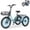 Light Blue, variant on MOONCOOL TK1 Folding Electric Tricycle for Adults,48V 14.5Ah Removable battery, Peak1000W Motor, 20" Fat Tire Step-Thru 3 Wheel Electric Bicycle W/ Wide Seat & Backrest