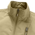 thumbnail image 6 of Stamzod Mens Vest Lightweight Windproof Zip Up Vests Outerwear with Pockets Outdoor Work Photo Golf Sleeveless Jackets Khaki XXXL, 6 of 10