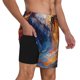 thumbnail image 2 of Balery Galactic Dog Swirls Art Bañador para hombre, shorts de playa de secado rápido con entrepierna y forro de compresión-Small, 2 of 6
